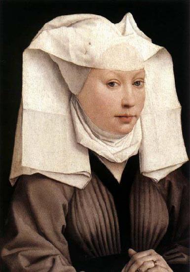 WEYDEN, Rogier van der Lady Wearing a Gauze Headdress Sweden oil painting art